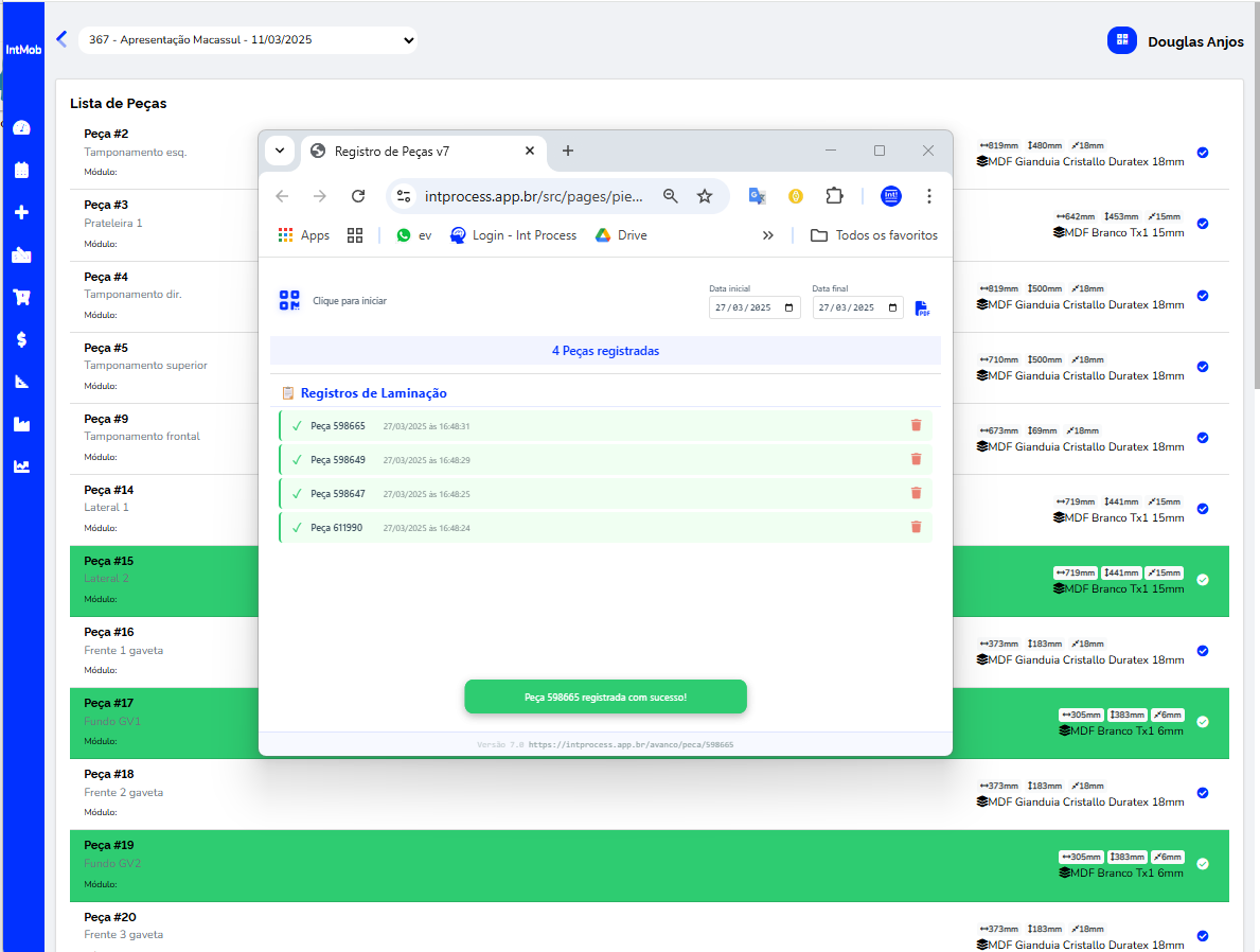 Controle de Produção